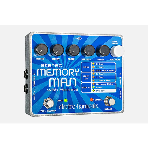 Pedal Stereo Memory Man With Hazarai Electro Harmonix