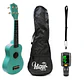 Pack Ukelele Soprano Hana verde+Funda+Afinador+Strap Allegro - Miniatura 2