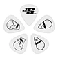 Uñetas Satriani White (.70mm) 10 pack 1CWH4-10JS Daddario - Miniatura 2