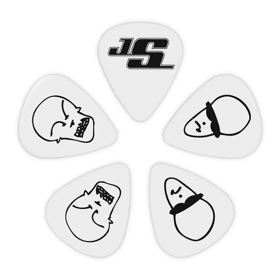 Uñetas Satriani White (.70mm) 10 pack 1CWH4-10JS Daddario 2