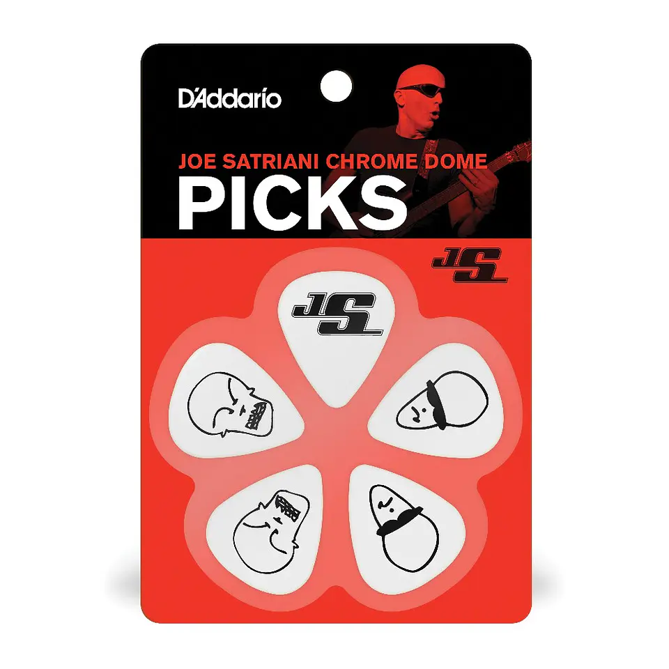 Uñetas Satriani White (.70mm) 10 pack 1CWH4-10JS Daddario 3