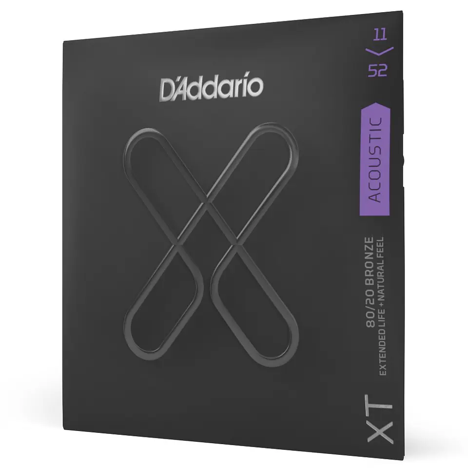 Set De Cuerdas Guitarra Acústica Bronze Xt 80/20 Cst Light X 2
