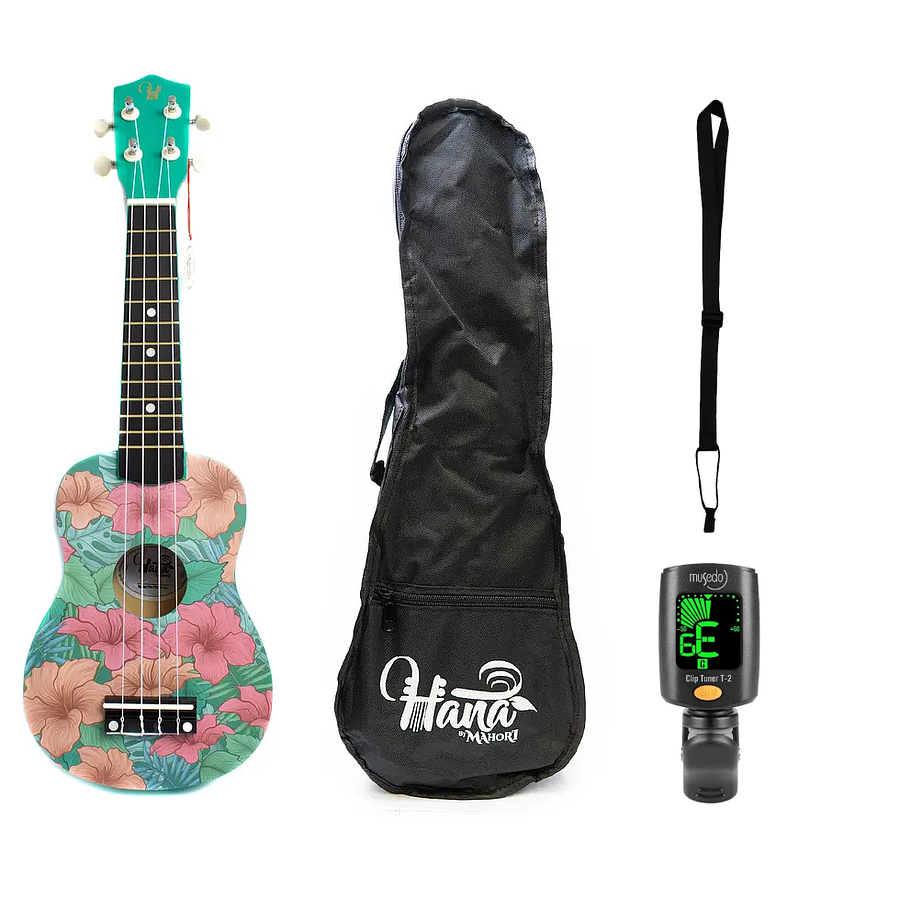 Pack Ukelele Soprano Hana Tropical