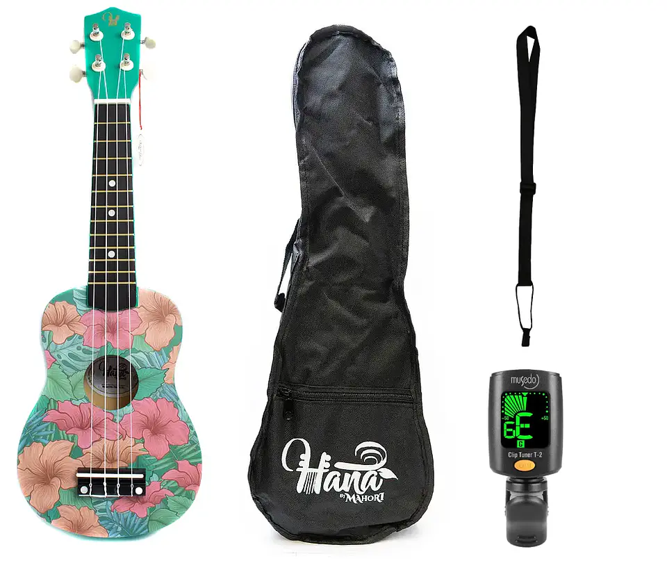 Pack Ukelele Soprano Hana Tropical 1