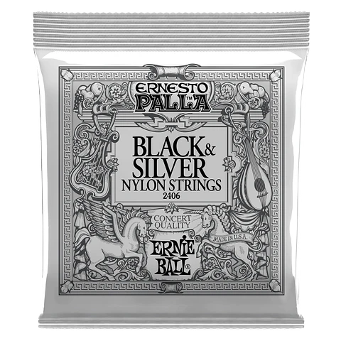Set Black Nylon Guitarra Clásica Ernesto Palla Ernie Ball