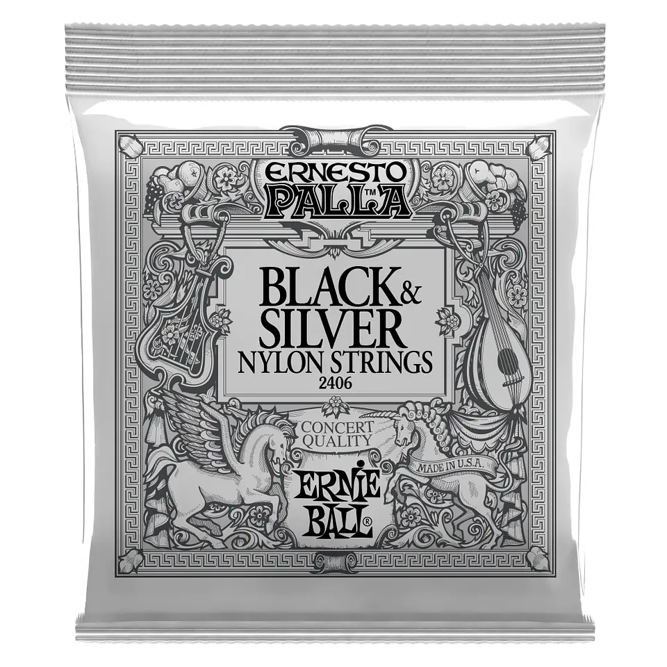 Set Black Nylon Guitarra Clásica Ernesto Palla Ernie Ball 1
