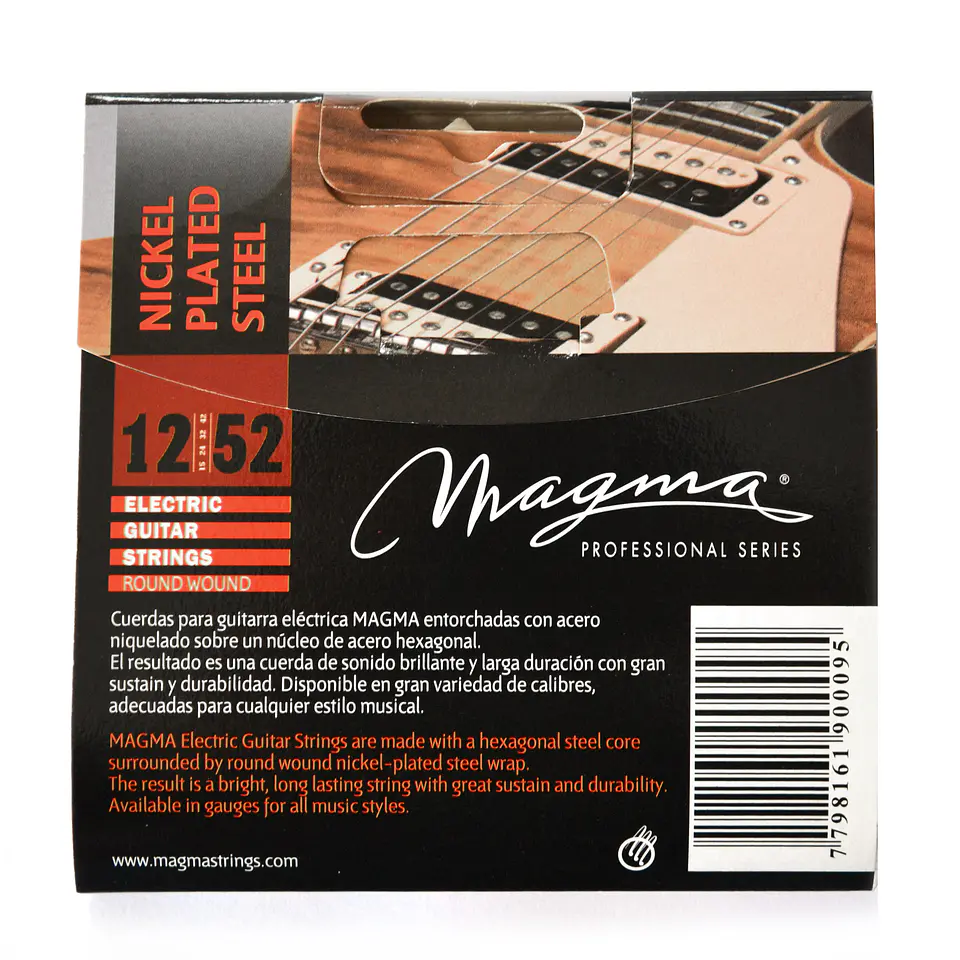 Set Cuerdas Guitarra Eléctrica  GE170N Magma 2