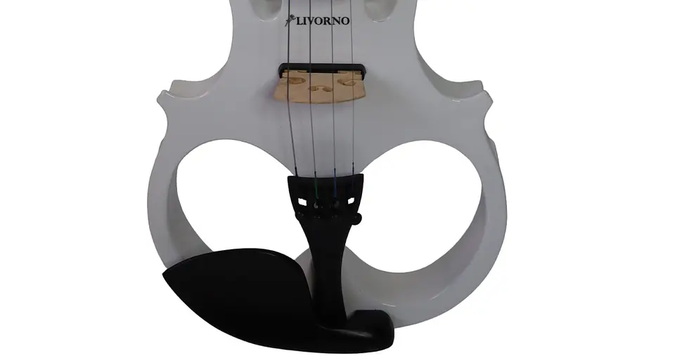 Violín Eléctrico Livorno 4/4 Blanco LIV-E-40WH 3