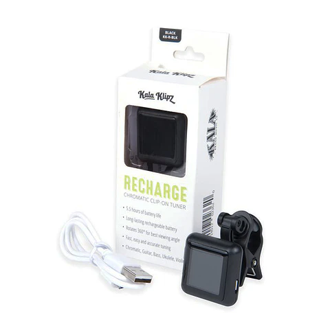 Afinador Recargable Kala Klipz. KK-R-BLK