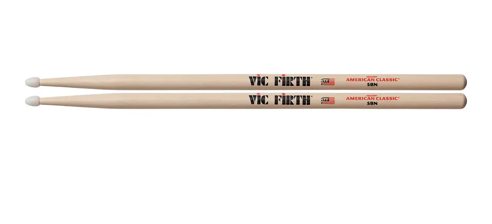 Baquetas Vic Firth 5B American Classic Punta de Nylon 3