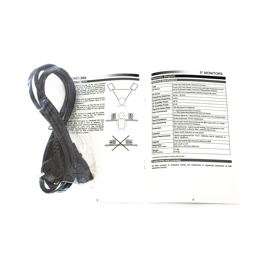 Monitor de Estudio Mavi 5'' MV5