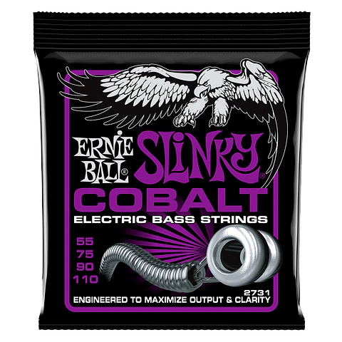 Cuerdas Bajo Eléctrico Slinky Cobalt 55-110 Ernie Ball 2731