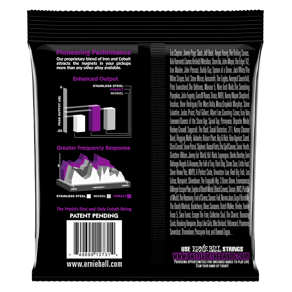Cuerdas Bajo Eléctrico Slinky Cobalt 55-110 Ernie Ball 2731 2