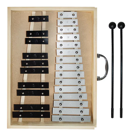 Metalófono Cromático De 25 Aluminio All25Ag Open Box