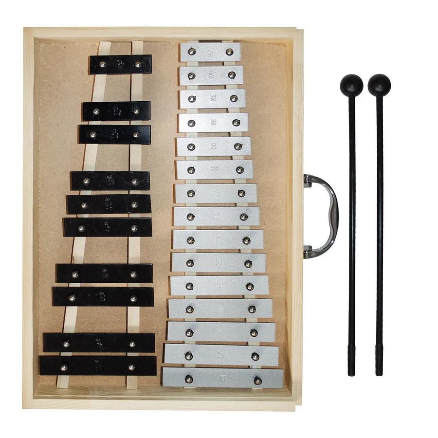 Metalófono Cromático De 25 Aluminio All25Ag Open Box