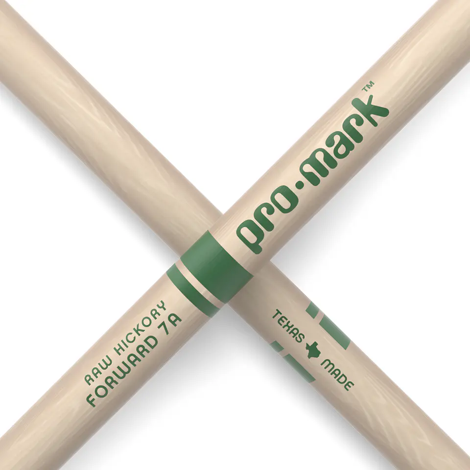 Baquetas 7A Raw Nylon Hickory Forward Pro Mark 5