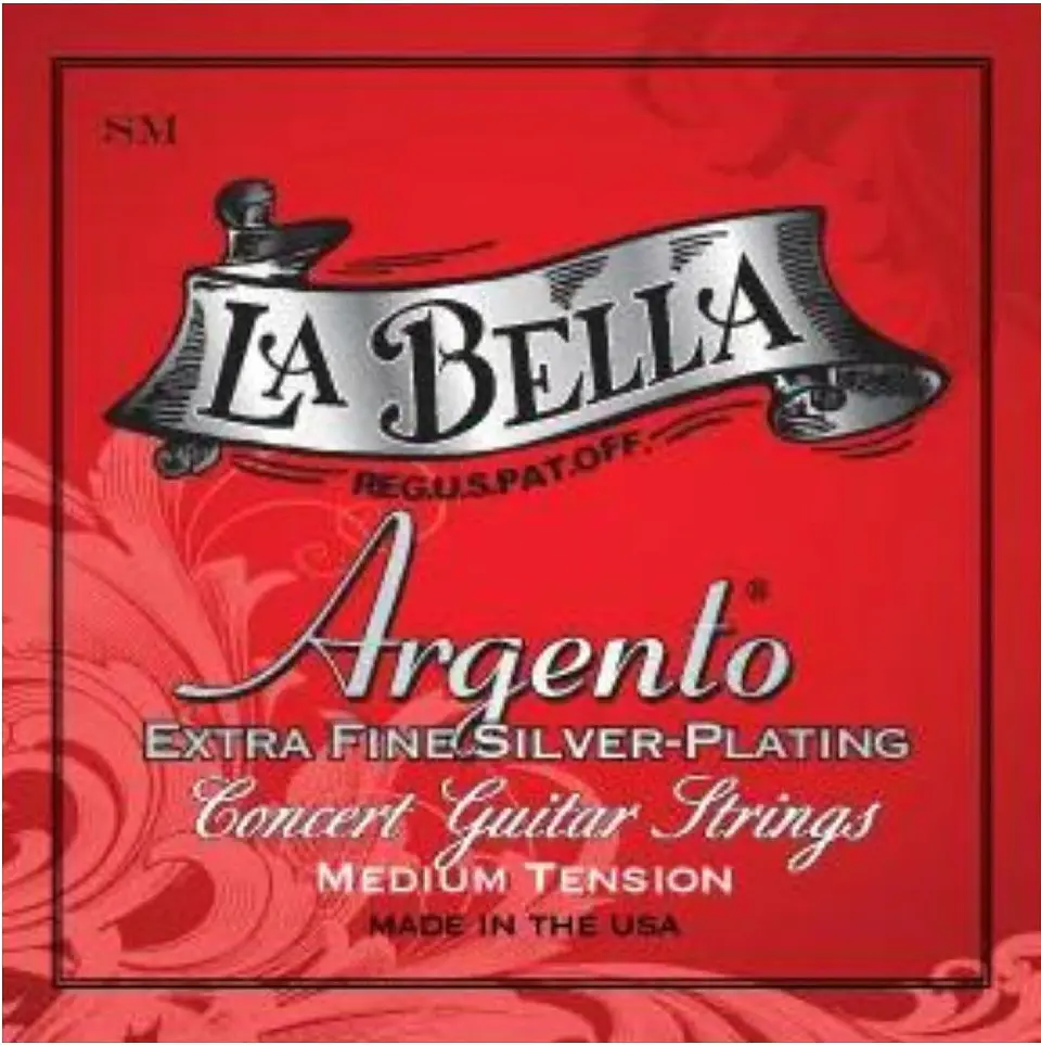 Set de Cuerdas Guitarra Clásica La Bella Argento SM 1