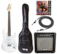 Full Pack Guitarra Eléctrica XGTR Blanca + Afinador + Amp. + set de cuerdas + Cable plug 3M + funda - Miniatura 1