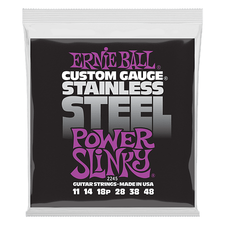 Set de cuerdas Ernie Ball Power Slinky Inoxidable 11 – 48