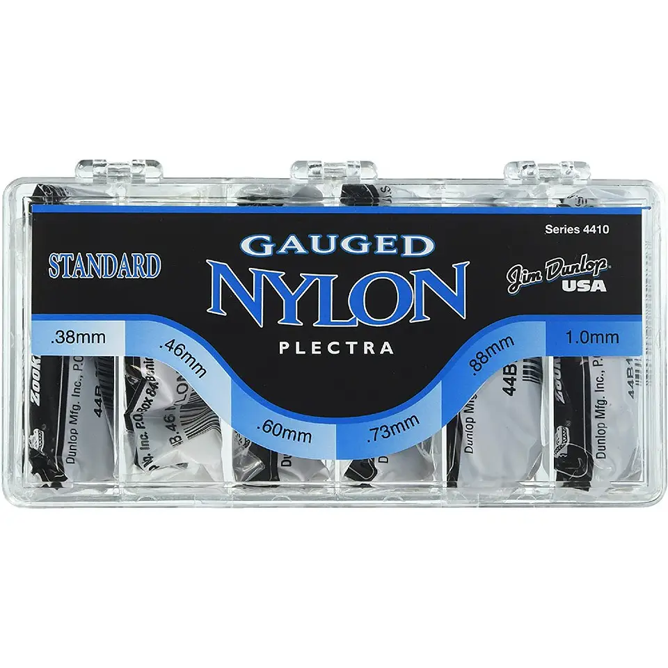 Caja de Uñetas Dunlop Nylon Standard Gabinete 216 Uñetas 1