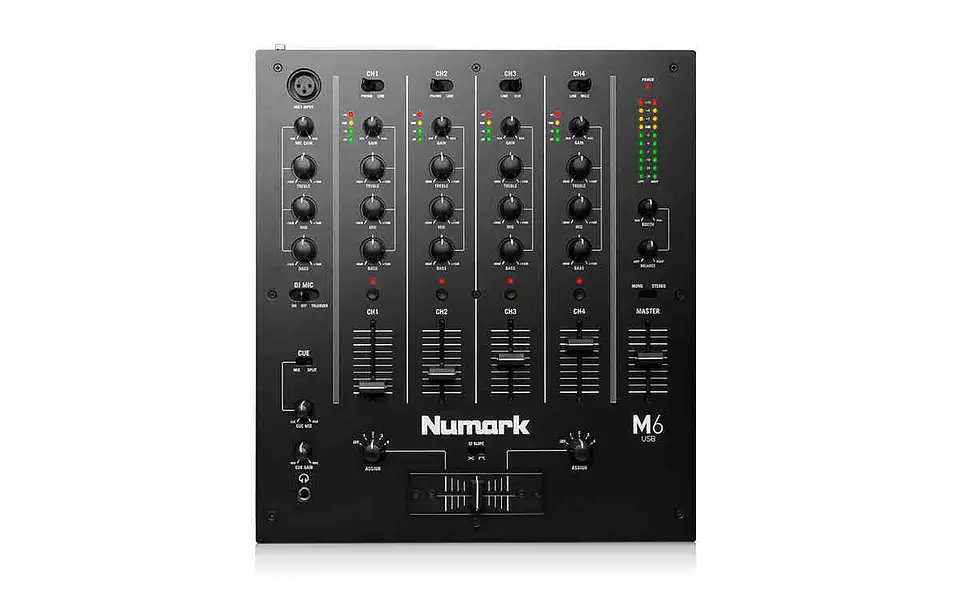 Mezclador 4 Canales Para Djs M6Usb Black Numark 1