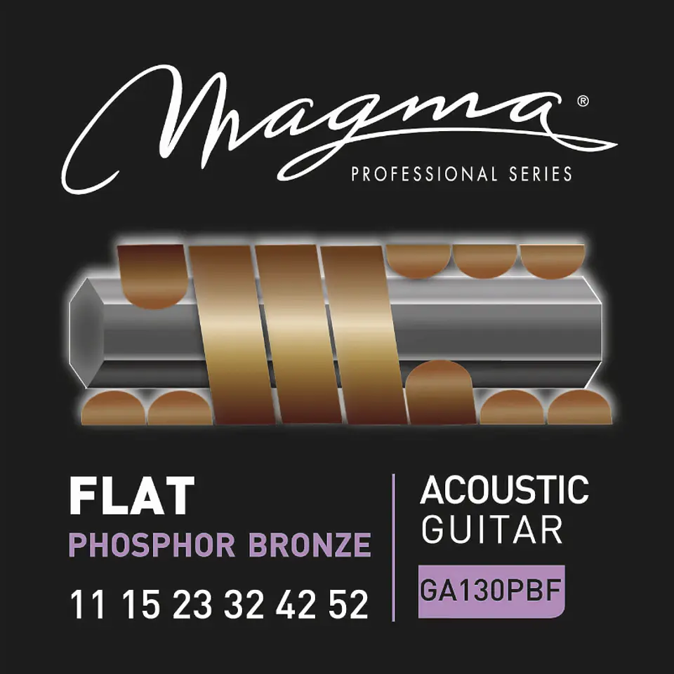 Set Cuerdas Guitarra Acustica Flat GA130PBF Magma 1