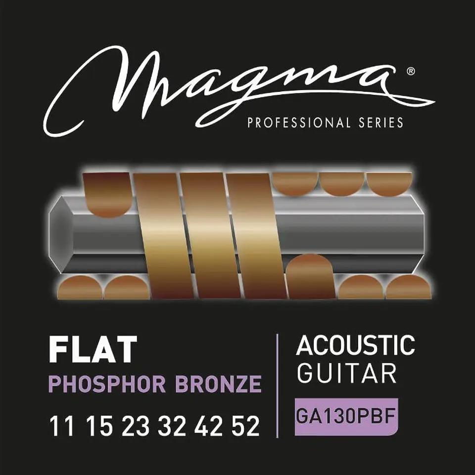 Set Cuerdas Guitarra Acustica Flat GA130PBF Magma 2