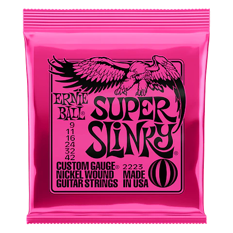Set de cuerdas Ernie Ball Super Slinky 9 – 42