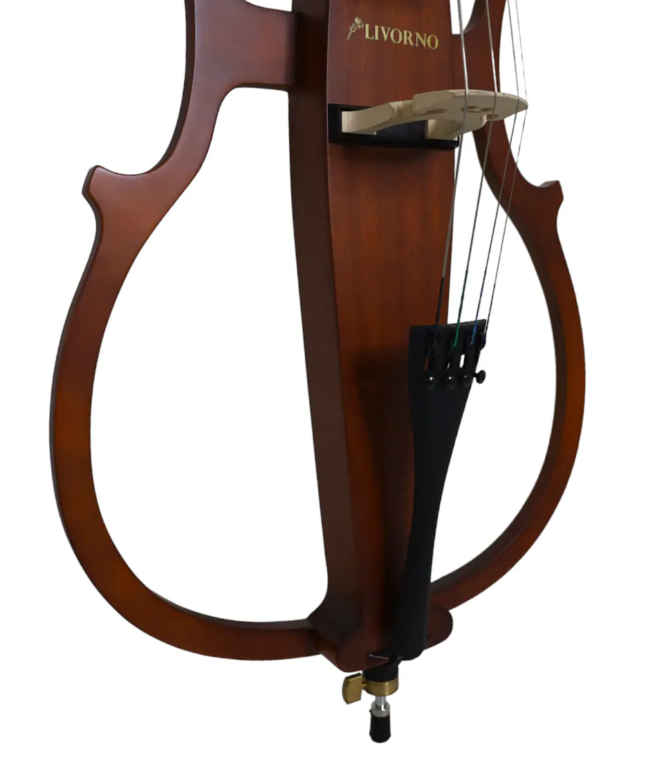 Violoncello Eléctrico Livorno Marrón 4/4 LIC-100E-BR 4