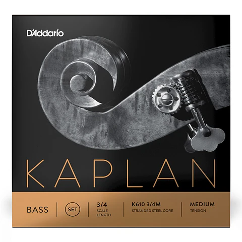 Set cuerdas contrabajo a escala K610 3/4M Kaplan Daddario