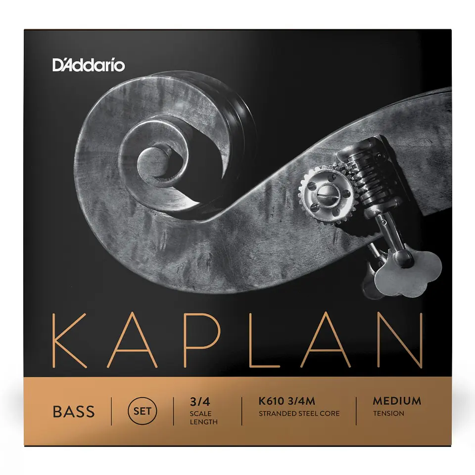 Set cuerdas contrabajo a escala K610 3/4M Kaplan Daddario 1