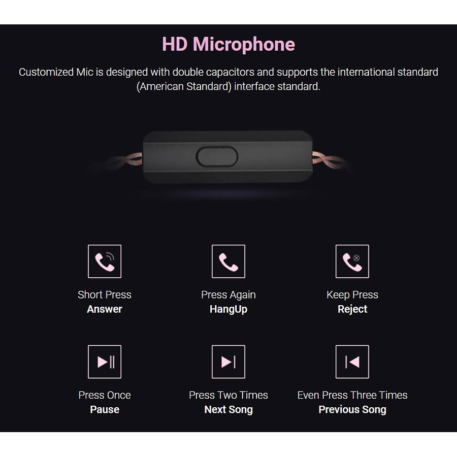 Audífono ZSN-MIC KZ