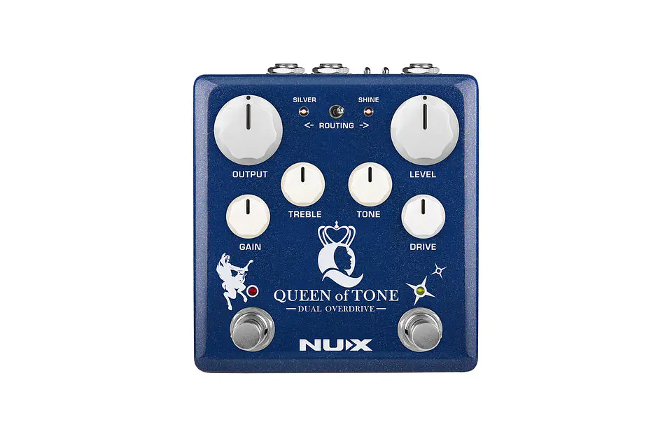 Pedal de Efecto Overdrive Dual NUX Ace of Tone NDO-6 1