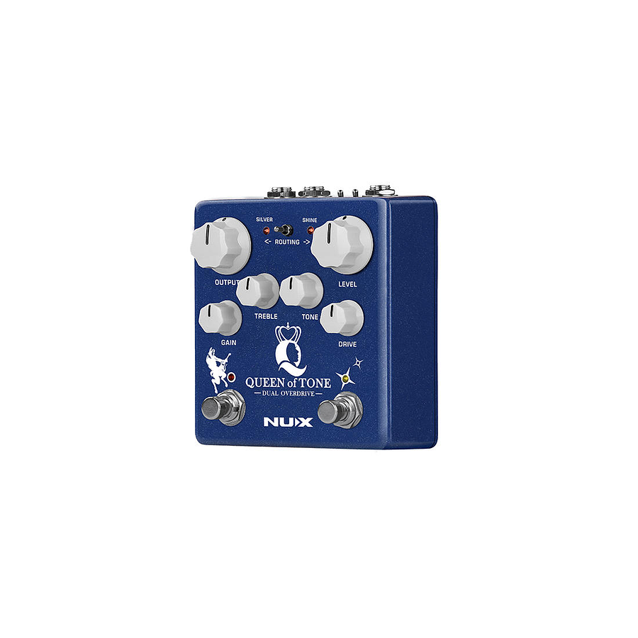 Pedal de Efecto Overdrive Dual NUX Ace of Tone NDO-6