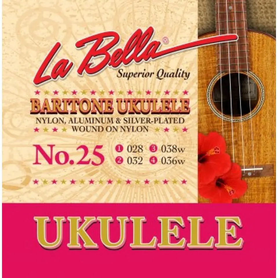 Set Ukelele Baritono Set 25 Labella 1