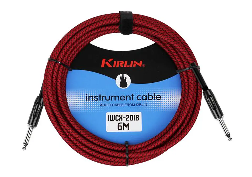 Cable Instrumento Kirlin Rojo 6mts Iwcx-201B-6R 1