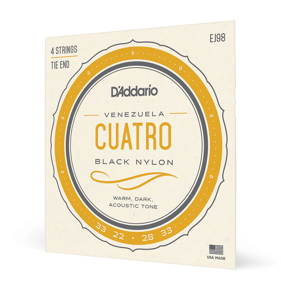 Set de Cuerdas Cuatro Venezolano EJ98 Daddario 1