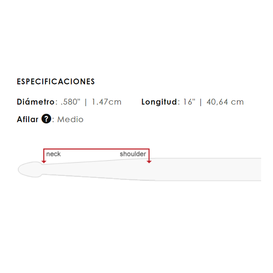 Baquetas Vic Firth 5A American Concept Punta de Madera