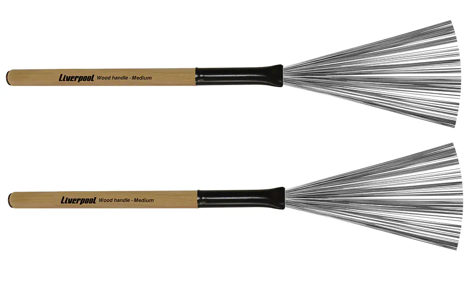 Baqueta Plumilla para Batería Liverpool Mediano Mango Madera VA-186 1
