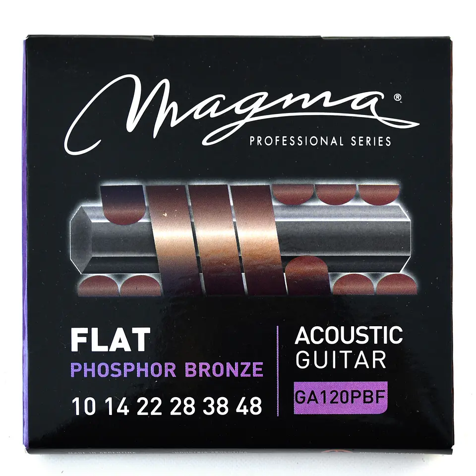 Set Cuerdas Guitarra Acustica Flat GA120PBF Magma 1