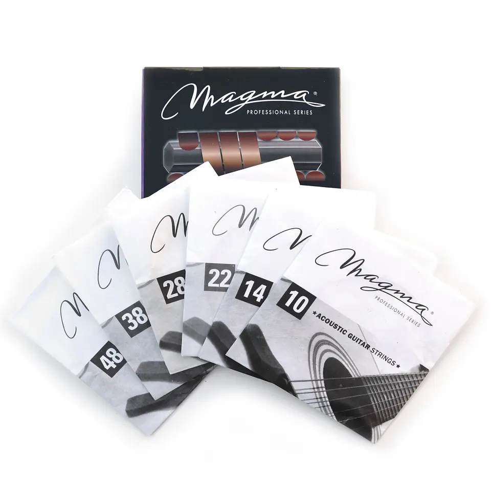 Set Cuerdas Guitarra Acustica Flat GA120PBF Magma 4