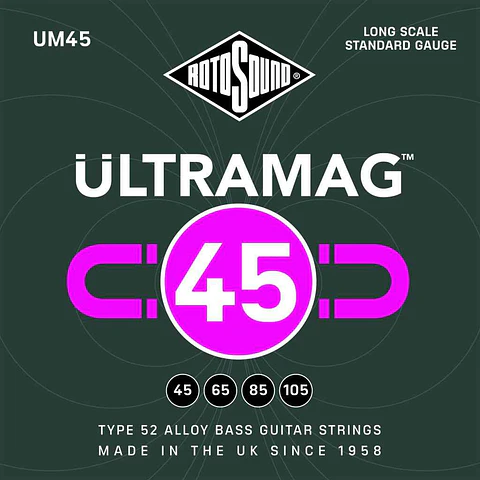 Cuerdas de Bajo Eléctrico Rotosound UM45 Ultramag 45-105