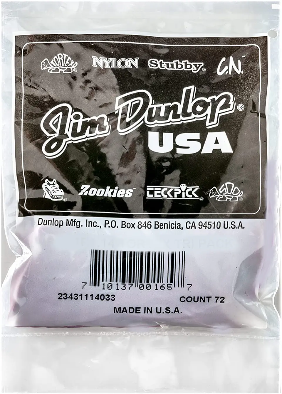 Uñetas Dunlop Tortex Triangle 431R 0.73 Bolsa 72Un 3