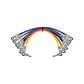Pack 6 Cables Plug-Plug Angulo Colores 0.3 Mts Ipv6-243 - Miniatura 1