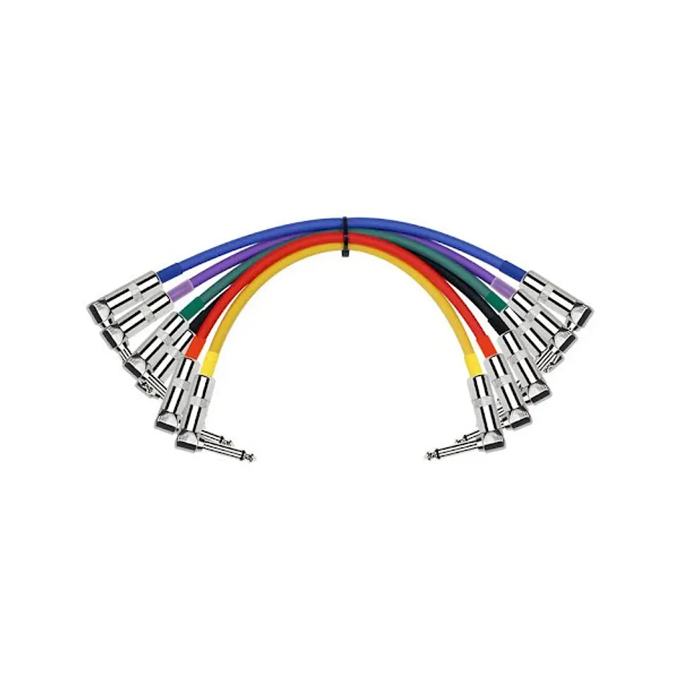 Pack 6 Cables Plug-Plug Angulo Colores 0.3 Mts Ipv6-243 1