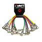 Pack 6 Cables Plug-Plug Angulo Colores 0.3 Mts Ipv6-243 - Miniatura 2