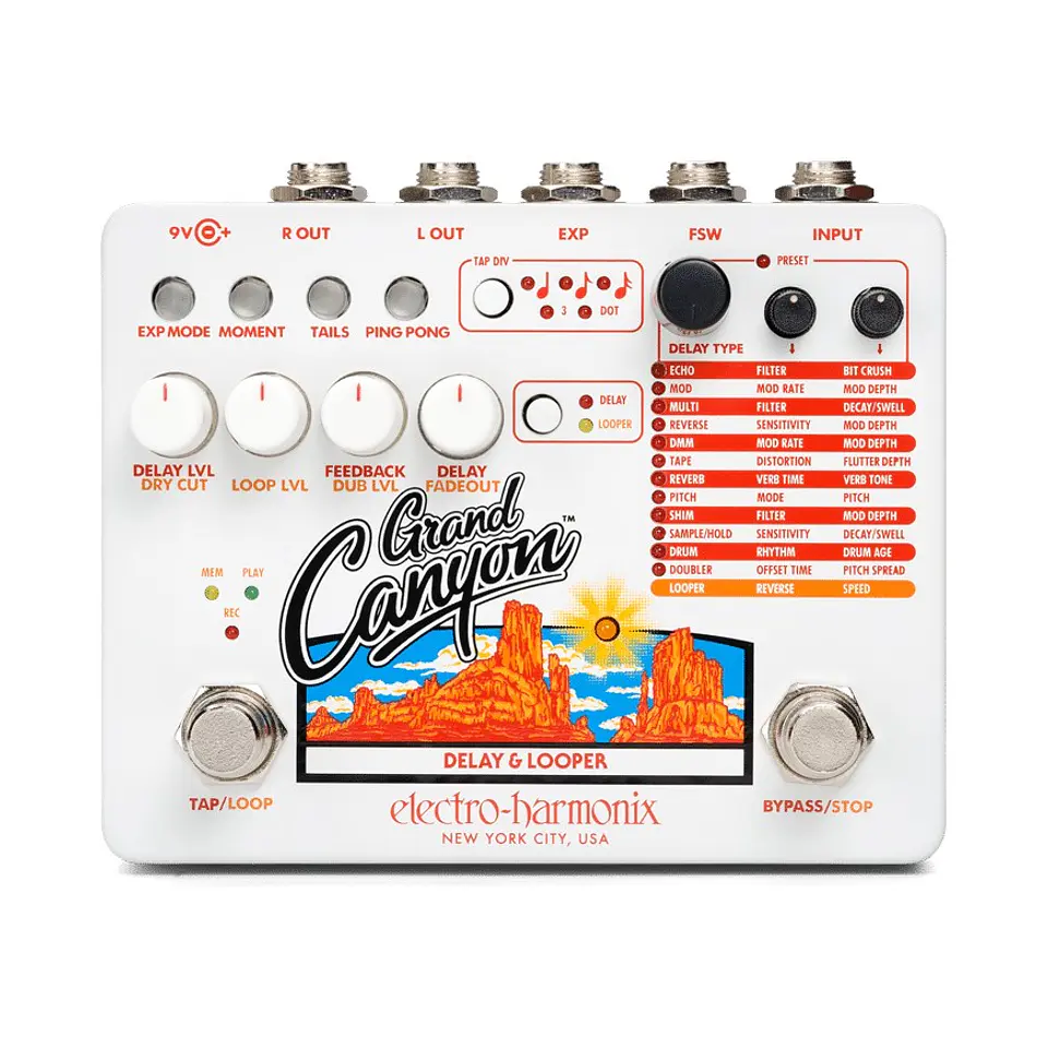 Pedal Delay/Looper Grand Canyon Electro Harmonix 1