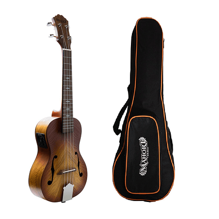 Ukelele Mahori Concierto Electroacústica+Funda Mh-30Eq-C