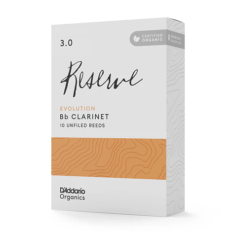 Cañas Clarinete Bb 3.0 Organic Reserve pack 10 Daddario