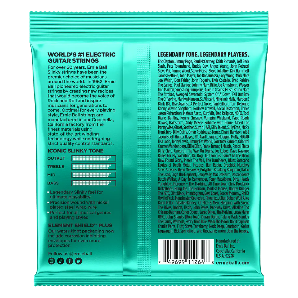 Cuerdas Guitarra Eléctrica Not Even Slinky Ernie Ball 12-56 2626 2